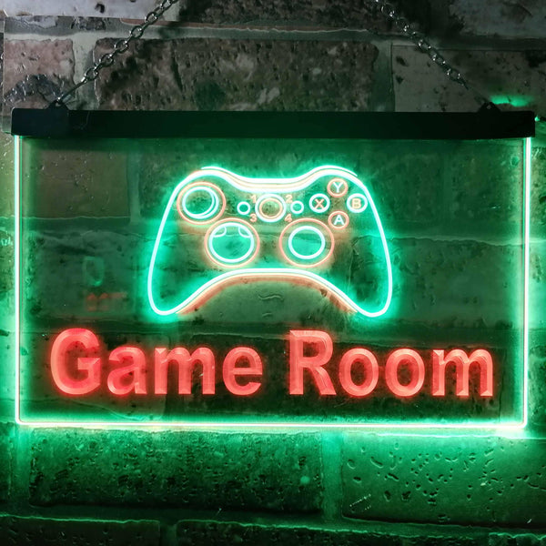 ADVPRO Game Room Console Man Cave Garage Dual Color LED Neon Sign st6-j0984 - Green & Red