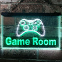 ADVPRO Game Room Console Man Cave Garage Dual Color LED Neon Sign st6-j0984 - White & Green