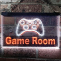 ADVPRO Game Room Console Man Cave Garage Dual Color LED Neon Sign st6-j0984 - White & Orange