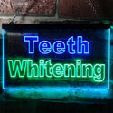 ADVPRO Teeth Whitening Dentist Display Dual Color LED Neon Sign st6-j0996 - Green & Blue