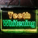 ADVPRO Teeth Whitening Dentist Display Dual Color LED Neon Sign st6-j0996 - Green & Yellow