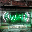 ADVPRO Wi-Fi Display Coffee Shop Dual Color LED Neon Sign st6-j2666 - White & Green
