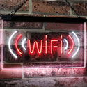ADVPRO Wi-Fi Display Coffee Shop Dual Color LED Neon Sign st6-j2666 - White & Red