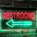 ADVPRO Restroom Arrow Point to Left Toilet Dual Color LED Neon Sign st6-j2685 - Green & Red
