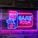 ADVPRO Game Room Arcade TV Man Cave Bar Club Dual Color LED Neon Sign st6-j2850 - Blue & Red