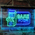 ADVPRO Game Room Arcade TV Man Cave Bar Club Dual Color LED Neon Sign st6-j2850 - Green & Blue
