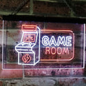 ADVPRO Game Room Arcade TV Man Cave Bar Club Dual Color LED Neon Sign st6-j2850 - White & Orange