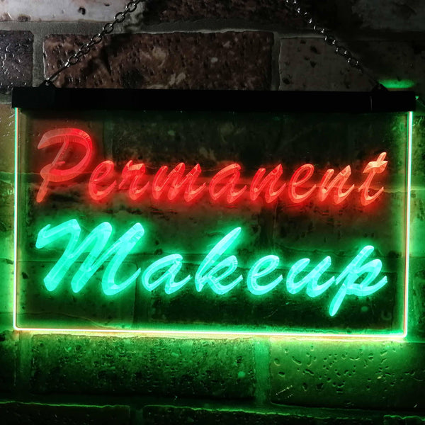 ADVPRO Permanent Makeup Beauty Salon Dual Color LED Neon Sign st6-m0037 - Green & Red