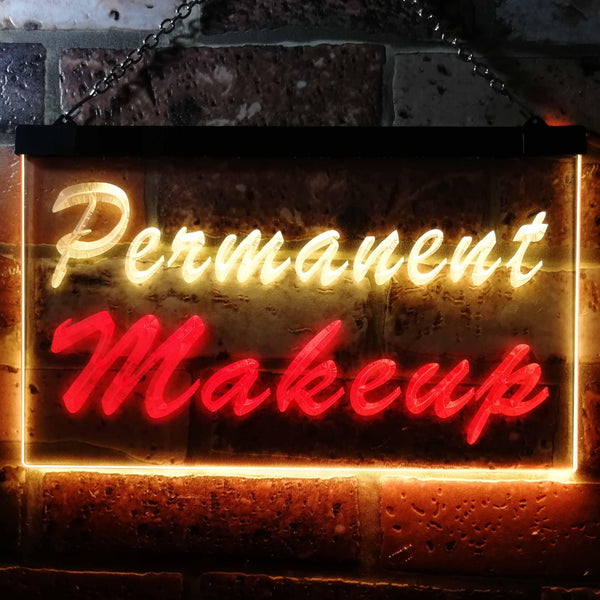 ADVPRO Permanent Makeup Beauty Salon Dual Color LED Neon Sign st6-m0037 - Red & Yellow
