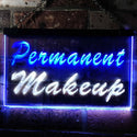 ADVPRO Permanent Makeup Beauty Salon Dual Color LED Neon Sign st6-m0037 - White & Blue