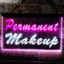 ADVPRO Permanent Makeup Beauty Salon Dual Color LED Neon Sign st6-m0037 - White & Purple