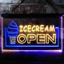 ADVPRO Ice Cream Open Shop Dual Color LED Neon Sign st6-m0079 - Blue & Yellow