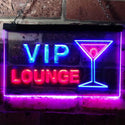 ADVPRO VIP Lounge Cocktails Glass Bar Wine Club Dual Color LED Neon Sign st6-m0103 - Red & Blue