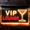 ADVPRO VIP Lounge Cocktails Glass Bar Wine Club Dual Color LED Neon Sign st6-m0103 - Red & Yellow
