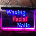 ADVPRO Waxing Facial Nails Beauty Salon Dual Color LED Neon Sign st6-m0114 - Red & Blue