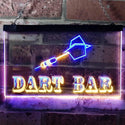 ADVPRO Dart Bar Club VIP Beer Pub Dual Color LED Neon Sign st6-m0118 - Blue & Yellow