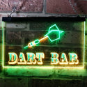 ADVPRO Dart Bar Club VIP Beer Pub Dual Color LED Neon Sign st6-m0118 - Green & Yellow