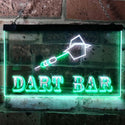 ADVPRO Dart Bar Club VIP Beer Pub Dual Color LED Neon Sign st6-m0118 - White & Green