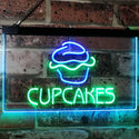 ADVPRO Cupcakes Bakery Shop Indoor Display Dual Color LED Neon Sign st6-m2106 - Green & Blue