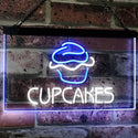 ADVPRO Cupcakes Bakery Shop Indoor Display Dual Color LED Neon Sign st6-m2106 - White & Blue