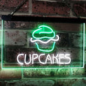 ADVPRO Cupcakes Bakery Shop Indoor Display Dual Color LED Neon Sign st6-m2106 - White & Green
