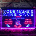 ADVPRO Name Personalized Custom Wine Cave Bar Pub Neon Light Sign Dual Color LED Neon Sign st6-qw-tm - Red & Blue