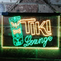 ADVPRO Tiki Lounge Bar Mask Beer Ale Pub Dual Color LED Neon Sign st6-s0002 - Green & Yellow