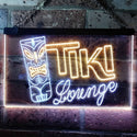 ADVPRO Tiki Lounge Bar Mask Beer Ale Pub Dual Color LED Neon Sign st6-s0002 - White & Yellow