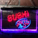 ADVPRO Sushi Japanese Food Restaurant Dual Color LED Neon Sign st6-s0008 - Blue & Red