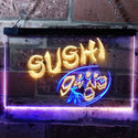 ADVPRO Sushi Japanese Food Restaurant Dual Color LED Neon Sign st6-s0008 - Blue & Yellow