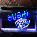 ADVPRO Sushi Japanese Food Restaurant Dual Color LED Neon Sign st6-s0008 - White & Blue