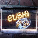 ADVPRO Sushi Japanese Food Restaurant Dual Color LED Neon Sign st6-s0008 - White & Yellow