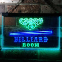 ADVPRO Billiard Room Pool Snooker Man Cave Dual Color LED Neon Sign st6-s0082 - Green & Blue