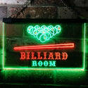 ADVPRO Billiard Room Pool Snooker Man Cave Dual Color LED Neon Sign st6-s0082 - Green & Red