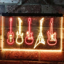 ADVPRO Guitar Hero Music Room Band Man Cave Dual Color LED Neon Sign st6-s0091 - Red & Yellow