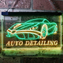 ADVPRO Auto Detailing Car Repair Garage Dual Color LED Neon Sign st6-s0233 - Green & Yellow