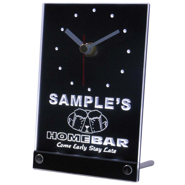 ADVPRO Home Bar Personalized Bar Pub Kitchen Decor Neon Led Table Clock tncp-tm - White