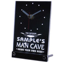 ADVPRO Man Cave Cowboys Personalized Bar Pub Decor Neon Led Table Clock tncpb-tm - White