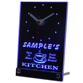 ADVPRO Home Kitchen Personalized Bar Pub Decor Neon Led Table Clock tncpc-tm - Blue