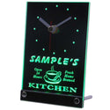 ADVPRO Home Kitchen Personalized Bar Pub Decor Neon Led Table Clock tncpc-tm - Green