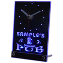 ADVPRO Neigborhood Pub Personalized Bar Beer Mug Neon Led Table Clock tncpg-tm - Blue