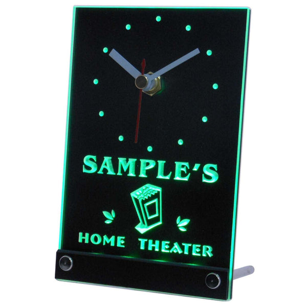 ADVPRO Home Theater Personalized Bar Beer Decor Neon Led Table Clock tncph-tm - Green