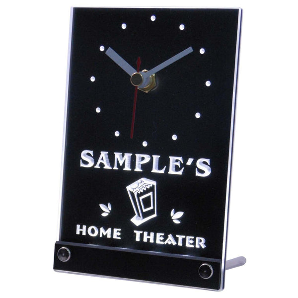 ADVPRO Home Theater Personalized Bar Beer Decor Neon Led Table Clock tncph-tm - White