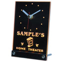 ADVPRO Home Theater Personalized Bar Beer Decor Neon Led Table Clock tncph-tm - Yellow