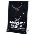 ADVPRO Golf 19th Hole Personalized Bar Beer Decor Neon Led Table Clock tncpi-tm - White