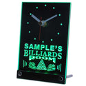 ADVPRO Billiards Room Personalized Bar Beer Decor Neon Led Table Clock tncpj-tm - Green