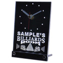 ADVPRO Billiards Room Personalized Bar Beer Decor Neon Led Table Clock tncpj-tm - White