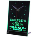 ADVPRO Game Room Personalized Bar Beer Decor Neon Led Table Clock tncpl-tm - Green