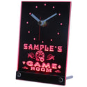 ADVPRO Game Room Personalized Bar Beer Decor Neon Led Table Clock tncpl-tm - Red