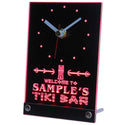 ADVPRO Tiki Bar Personalized Bar Beer Decor Neon Led Table Clock tncpm-tm - Red